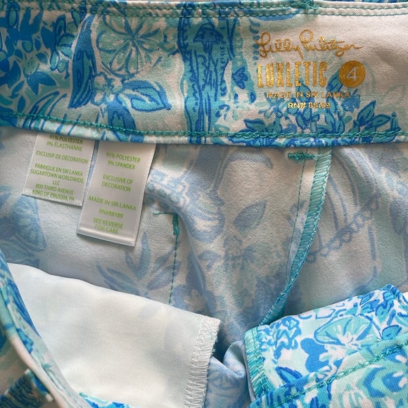 NWOT Lilly Pulitzer Bettina Luxletic Shorts size 4 - Picture 5 of 5